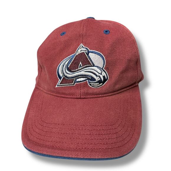 NHL Colorado Avalanche Baseball Hat Logo Athletic Embroidered Hockey One Size - Picture 2 of 8